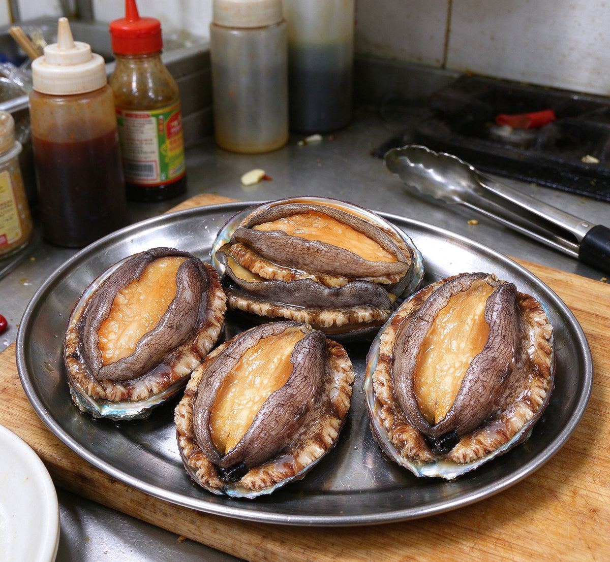 Whole Abalone in Shell with Savoury Glaze