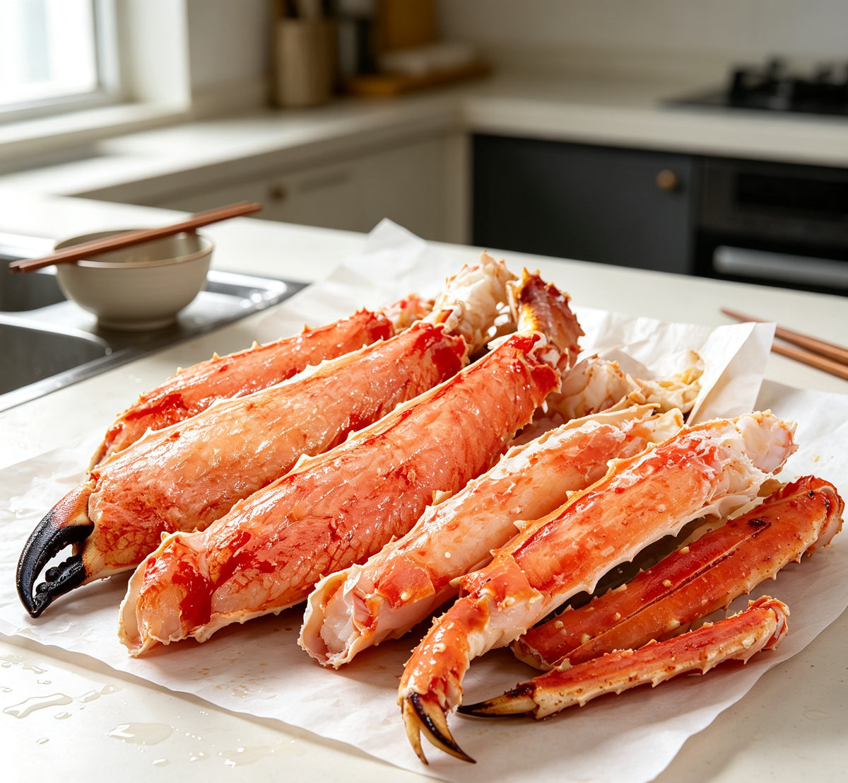 Jumbo King Crab Legs with Lemon & Rosemary