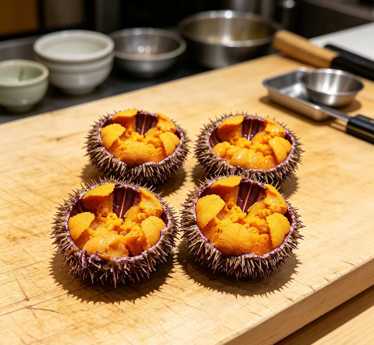 Fresh Sea Urchin Roe, Buttery & Bright
