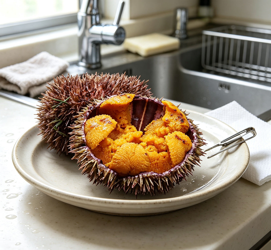 Fresh Sea Urchin Roe, Buttery & Bright